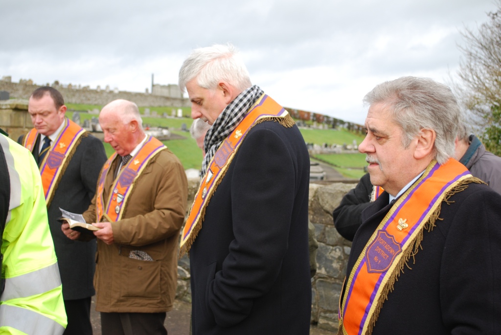 Portadown Orangemen protest at Drumcree Christmas Day 2011