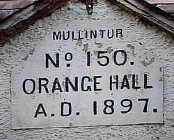 As you can see the Orange Hall was built in 1897 and it has suffer numerous republican attacks since it was built and is attacked monthy by republicans in South Armagh who don't want a Protestant about the place should they be in the Orange Order of not